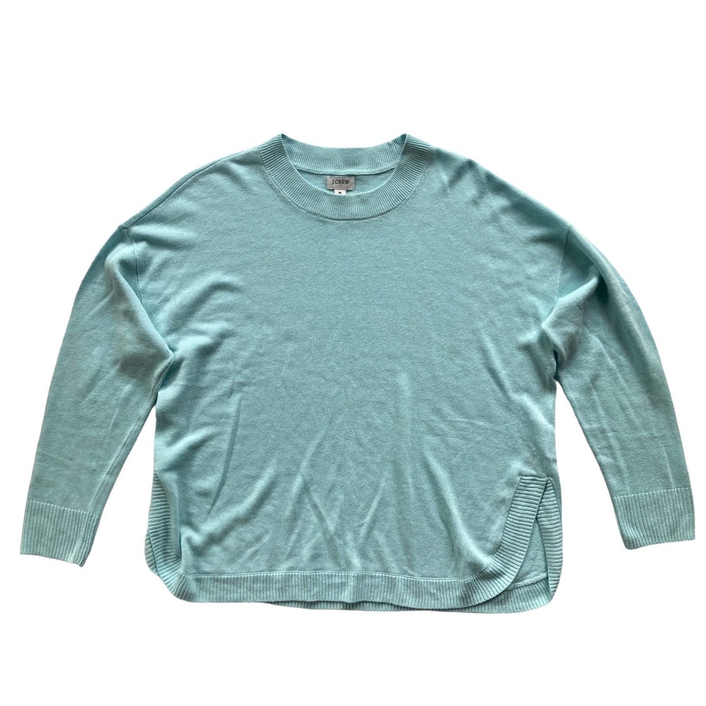 J. Crew Factory Light Aqua Crewneck Sweater
